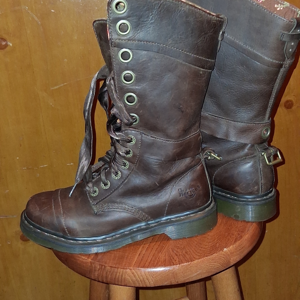 Dr. Martens Brown Leather Men's Boots